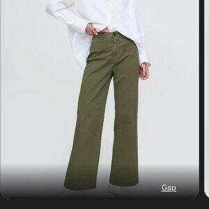 Vintage green wide leg GAP pants